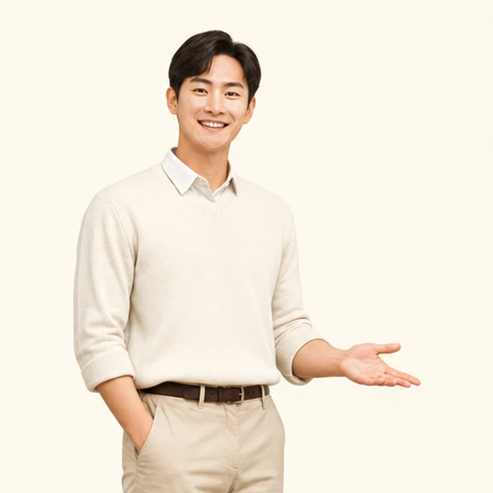 신용불량자 캐스퍼 장기렌트카 상담 신청을 안내하는 담당자